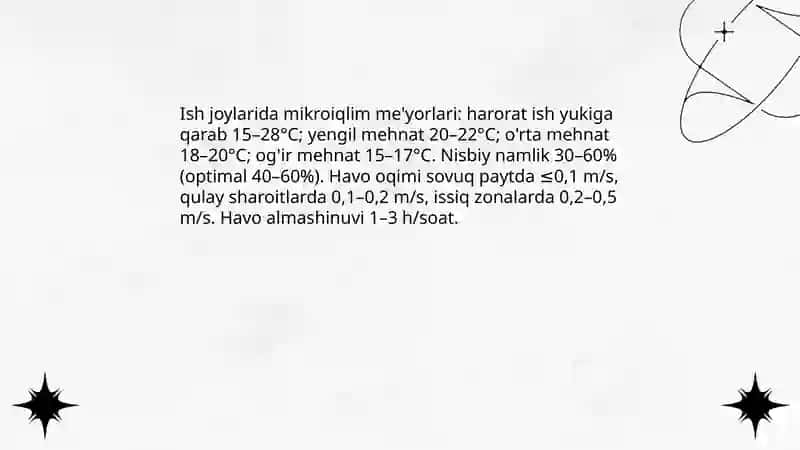 Mehnat gigiyenasi meʼyorlari 3