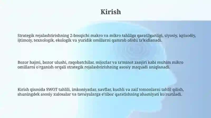 Joruydan stratejik rejalashtirishning 2-bosqichi makro va mikro tahlili 3