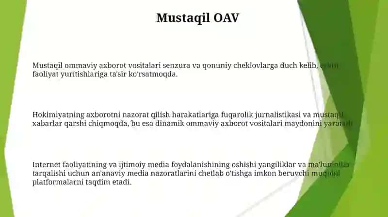 Mustaqil Ommaviy Axborot Vositalari 3