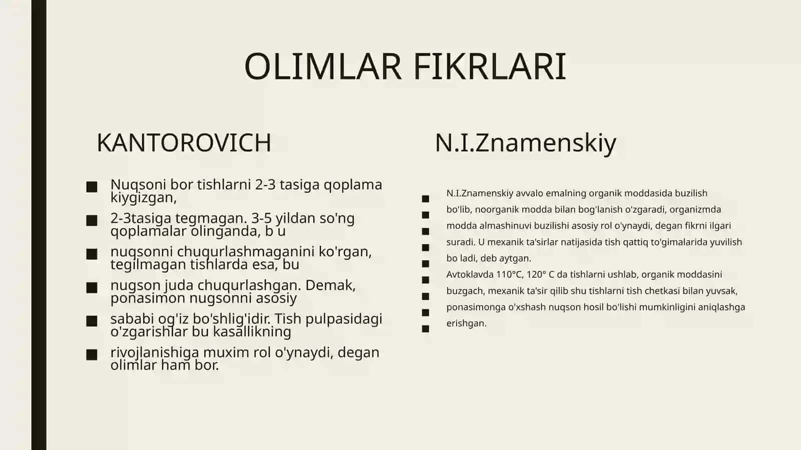 Tishchiqqandankeyin paydo bo`ladigan nokarioz kasallaiklar 3