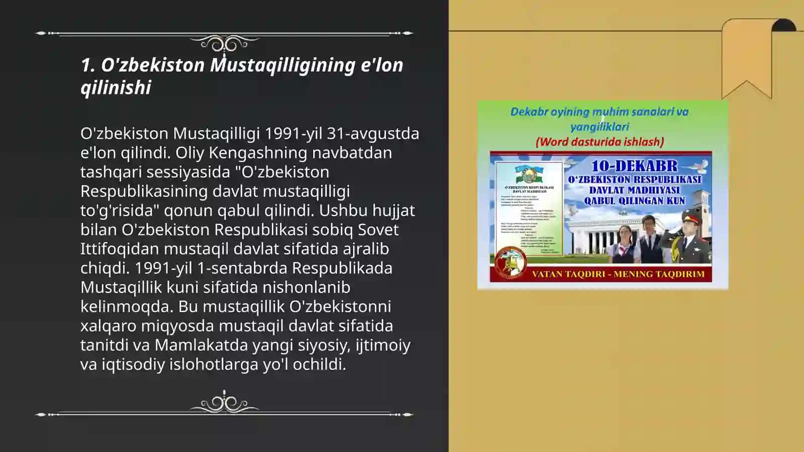 O'zbekiston Mustaqilligining tarixiy ahamiyati 3