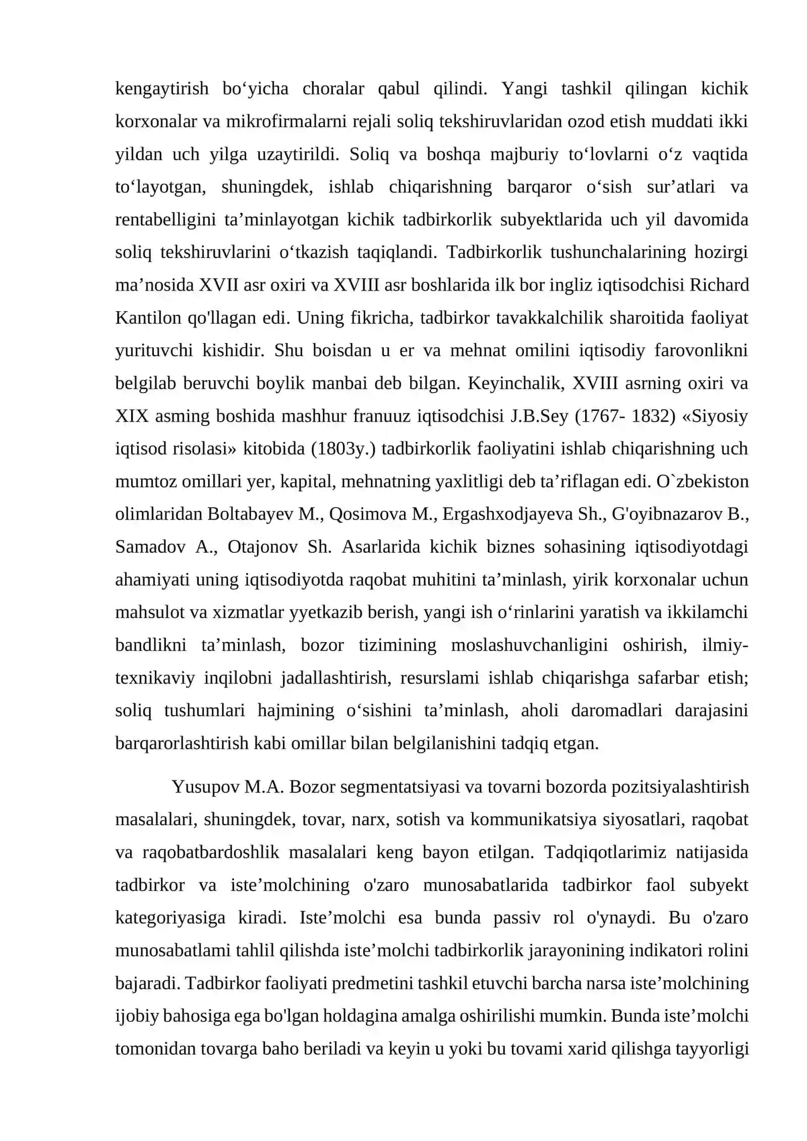 Kichik biznes va tadbirkorlik faoliyatining iqtisodiy, ijtimoiy va huquqiy asoslar 3