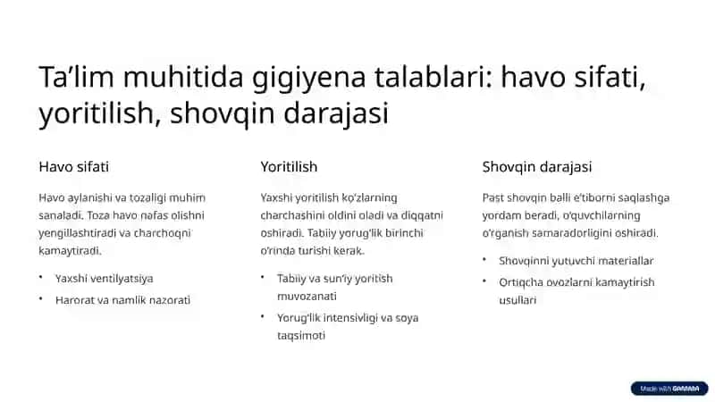 UASH ishining gigiyenik jihatlari 3