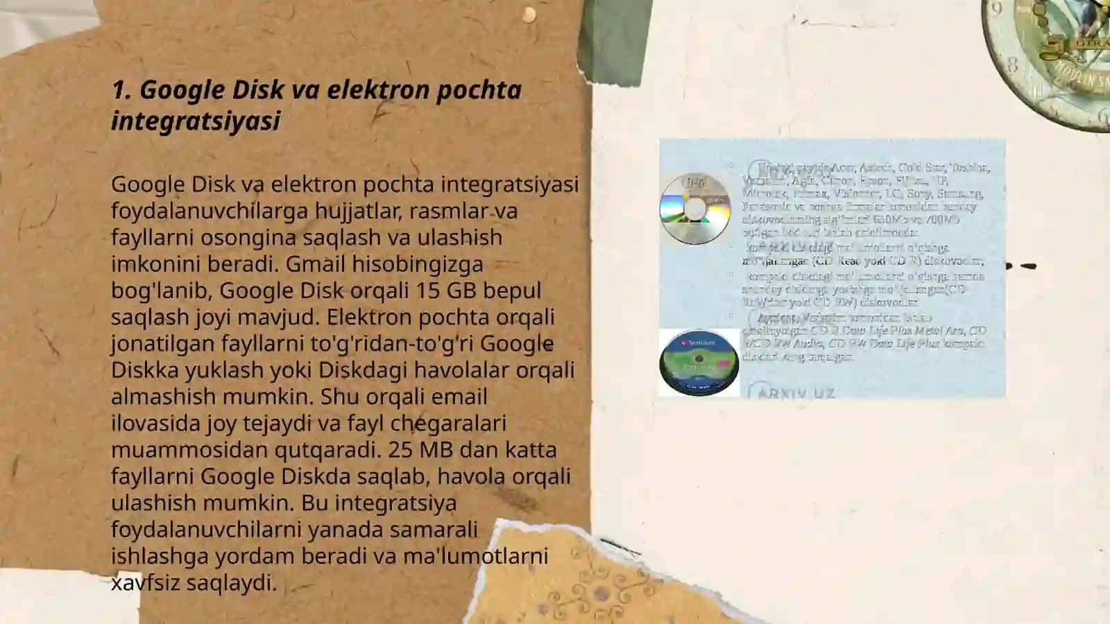 Google Disk va elektron pochtaning bog'liqligi 3