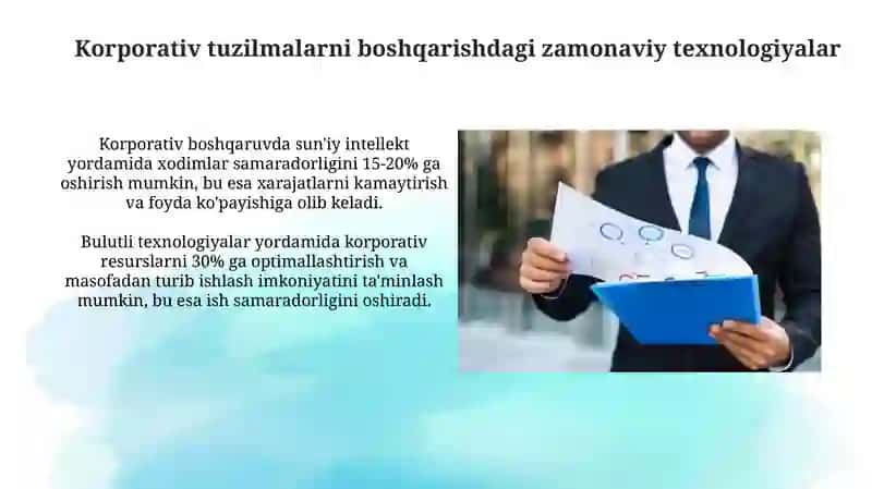 Korporativ tuzilmalar va ular rivojlanishi istiqbolari 3