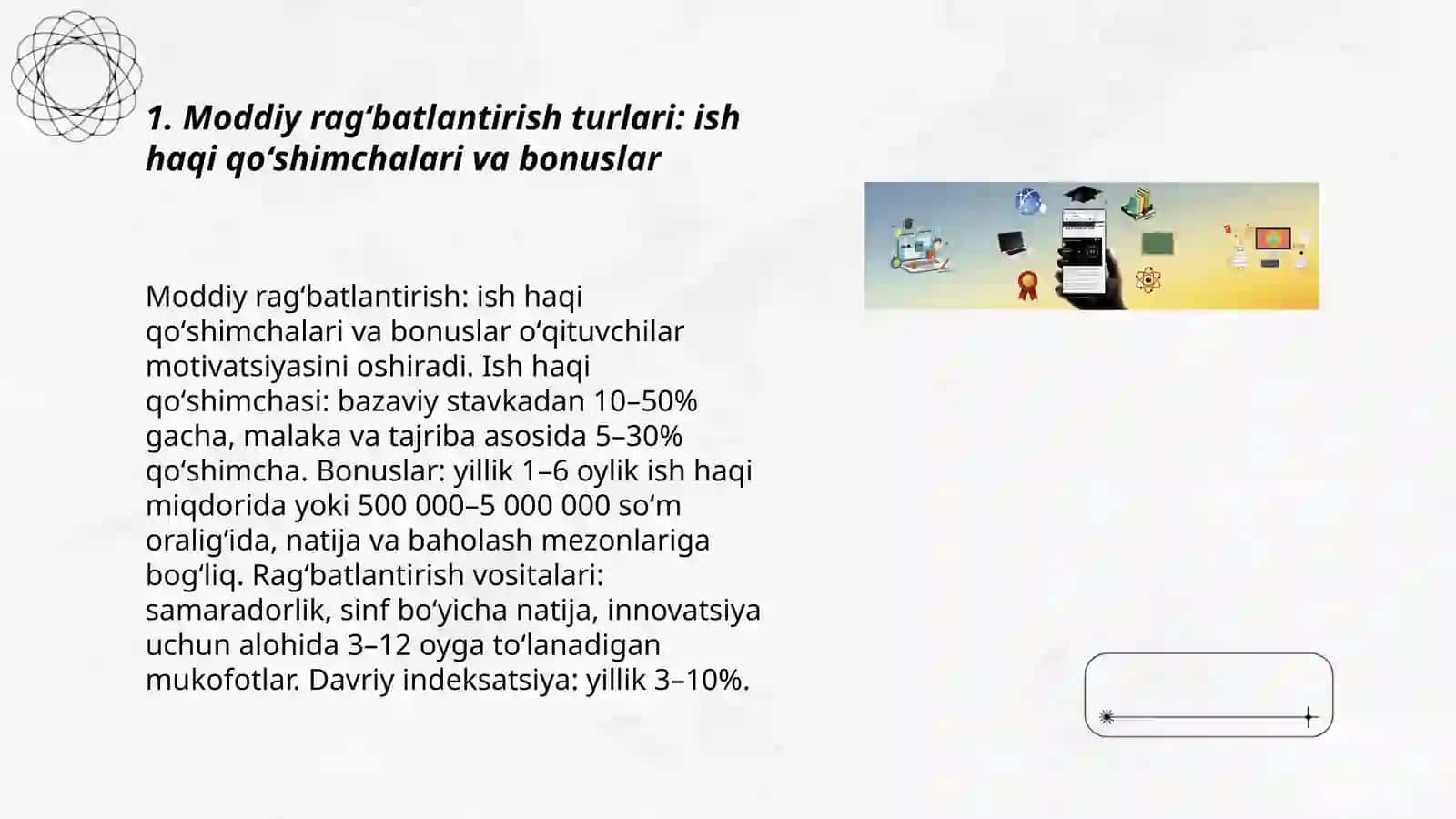 Taʼlimda ragʻbatlantirish tizimlari: moddiy va nomoddiy usullar 3