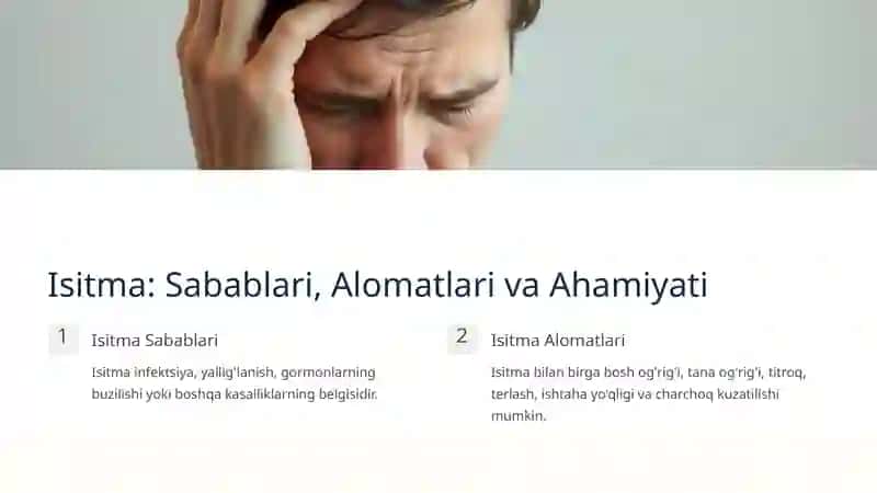 Tana Haroratini Olchash Muhimligi va Usullari 3