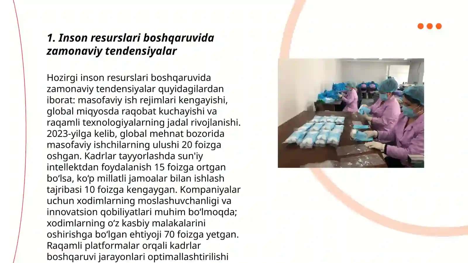 Inson resurslari faoliyatini baholashning zamonaviy uslublarini ishlab chiqish 3