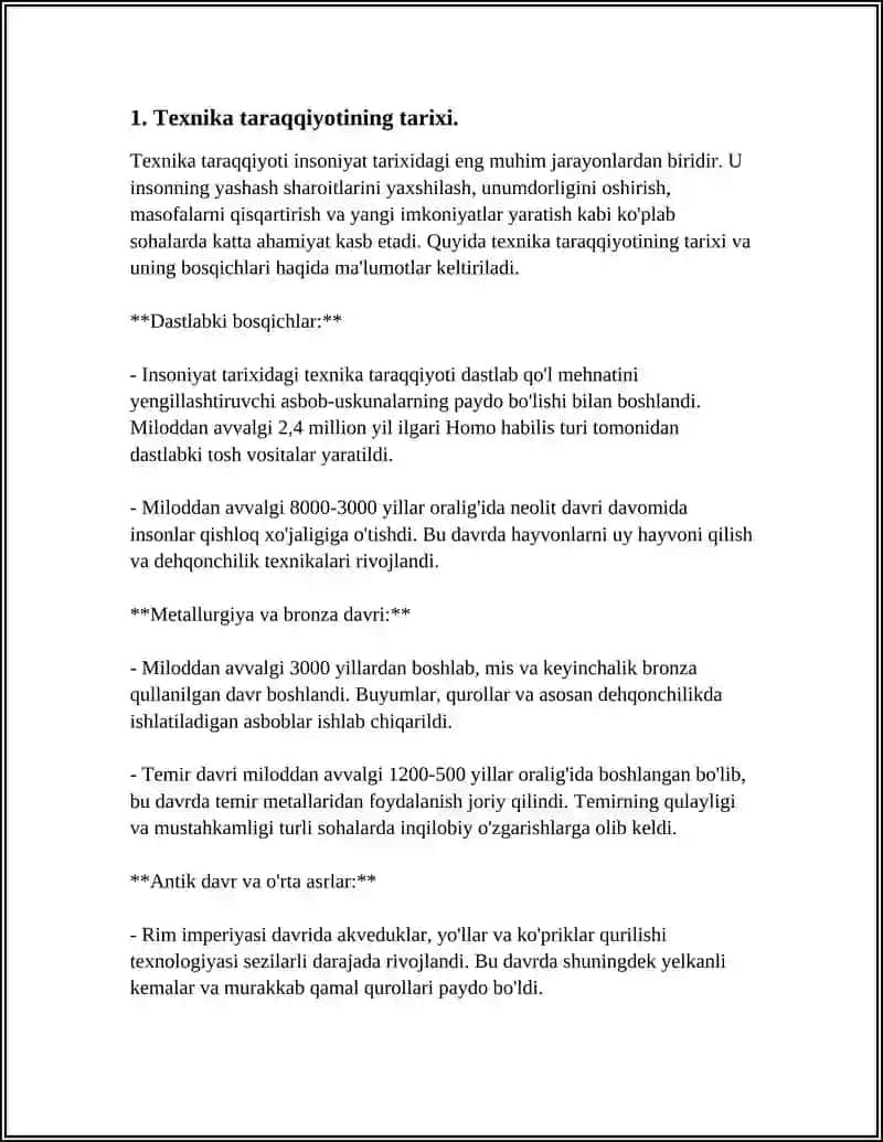 SANOATDA FAN - TEXNIKA TARAQQIYOTI 3