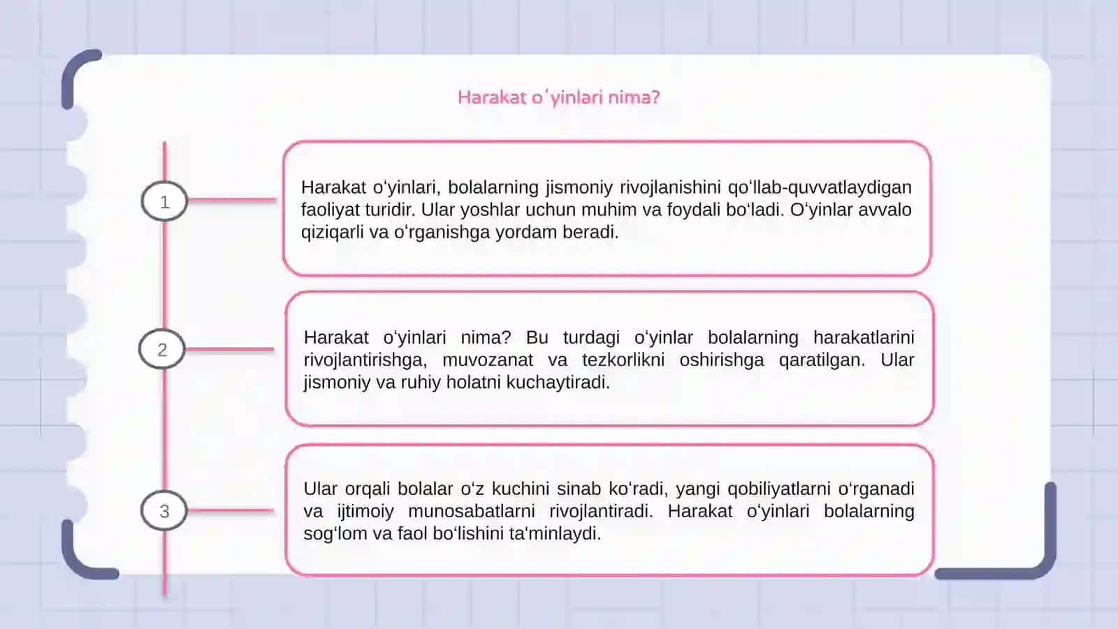 Harakat oʻyinlari 3