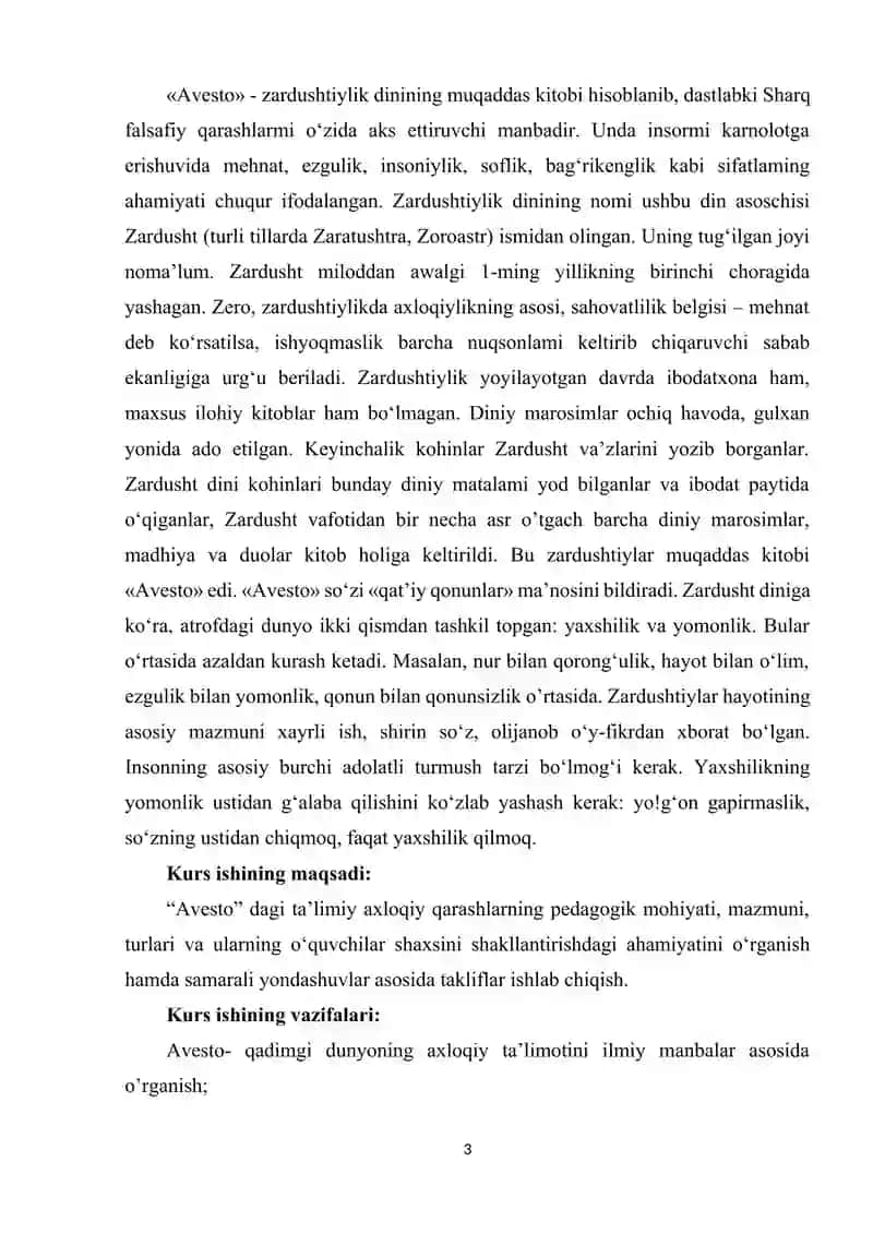 Tarbiyaviy ishlar jarayonida “Avesto”dagi ta’limiy-axloqiy qarashlarining pedagogik mohiyati 3