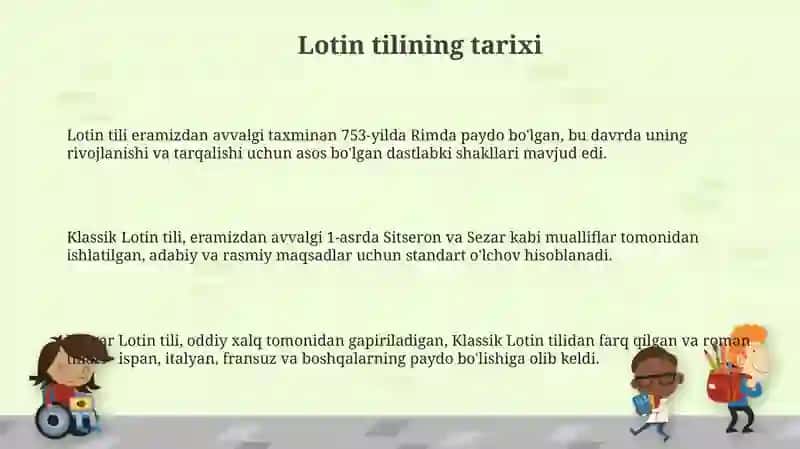 Lotin tilining tarixi 3