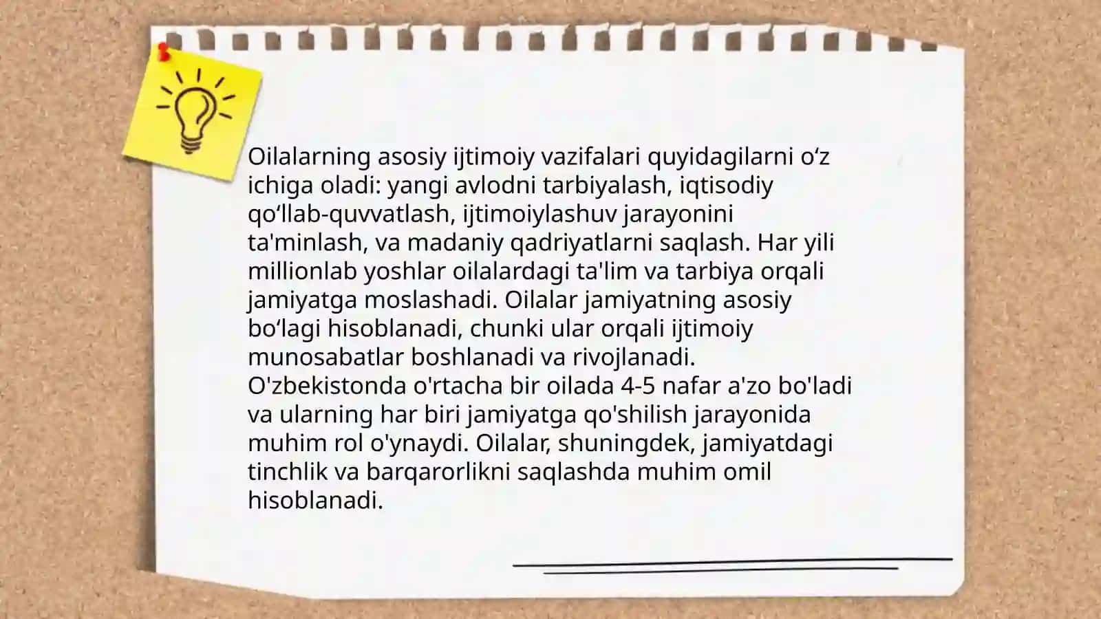 Oilaning ijtimoiy vazifalari oilaviy rollar 3