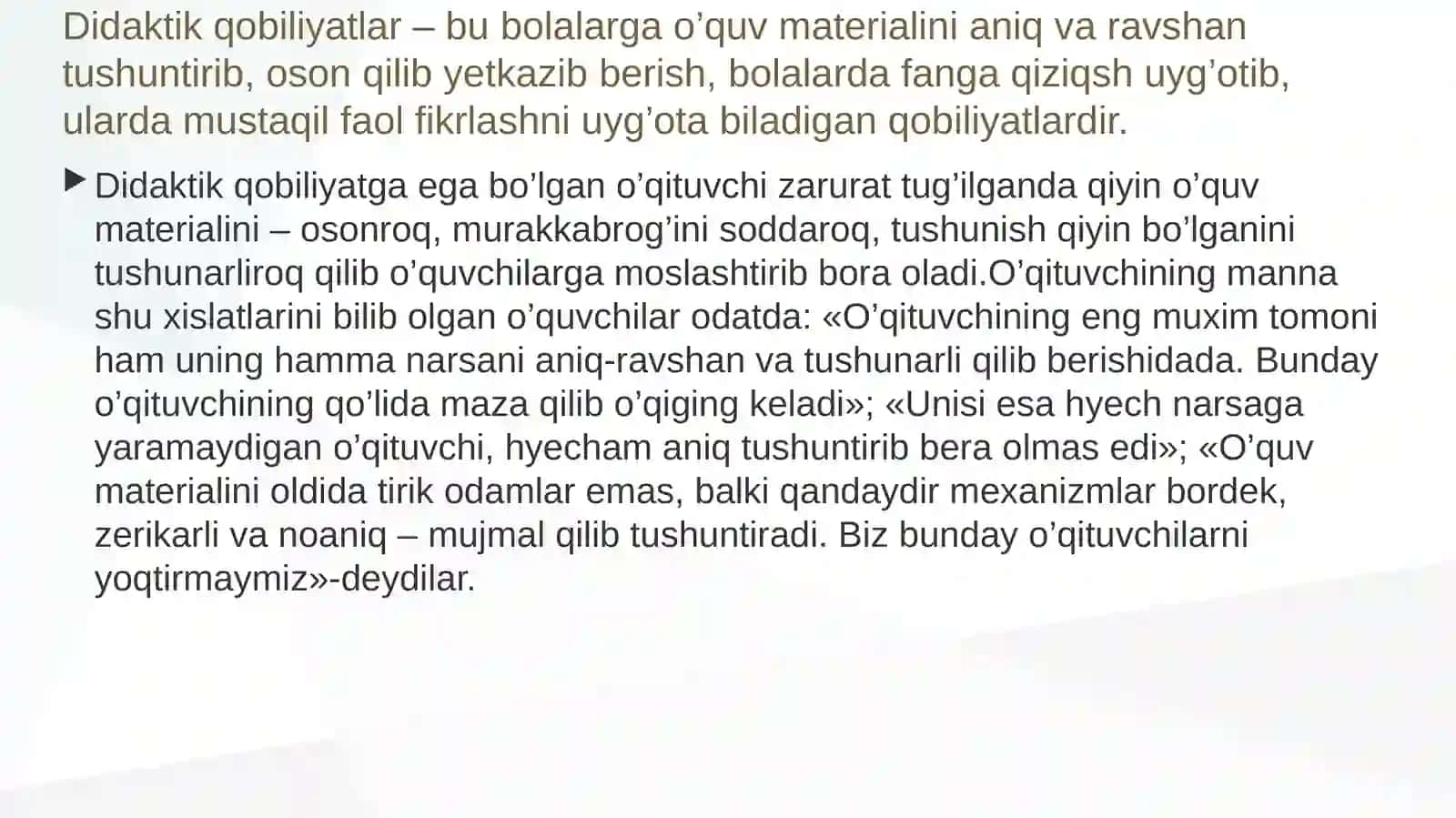 Pedagogik qobiliyatning turlari va ularning tasnifi 3