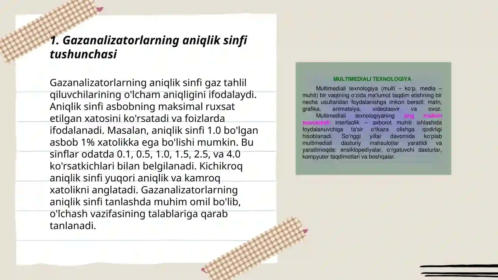 Gazanalizatorlarning aniqlik sinfi tushunchasi 3
