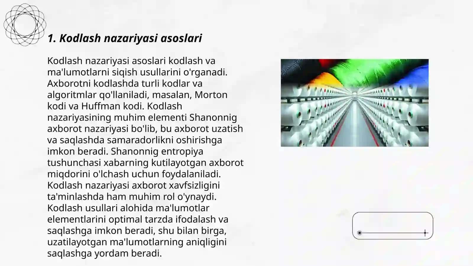 Kodlash nazariyasi asoslari 3