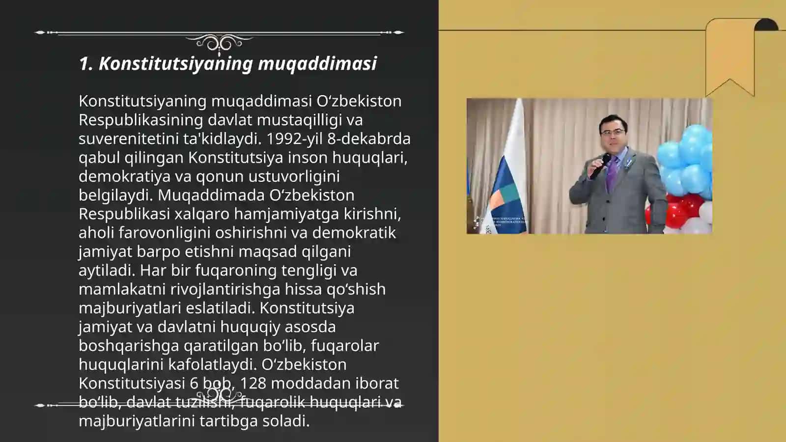 Konstitutsiya O‘zbekiston Respublikasining Konstitutsiyasi 3