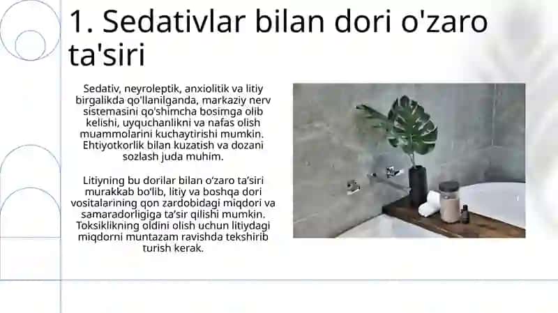 Sedativlar, neyroleptiklar, anksiolitlar, litiy tuzlari 3