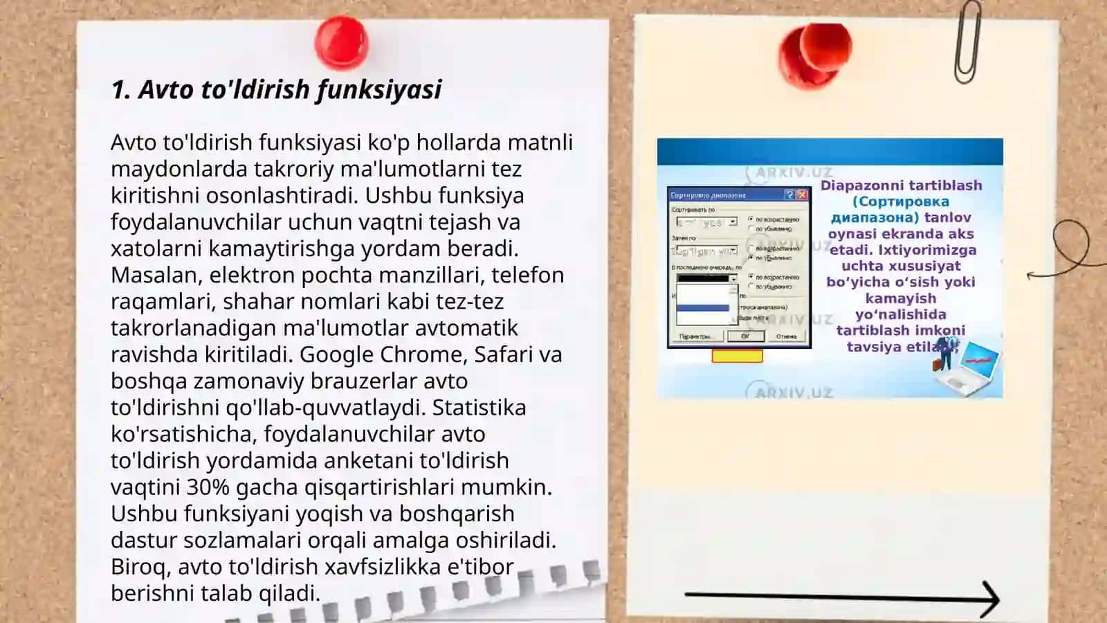 Excel dasturida avto to‘ldirishlar va avto hisoblashlar 3