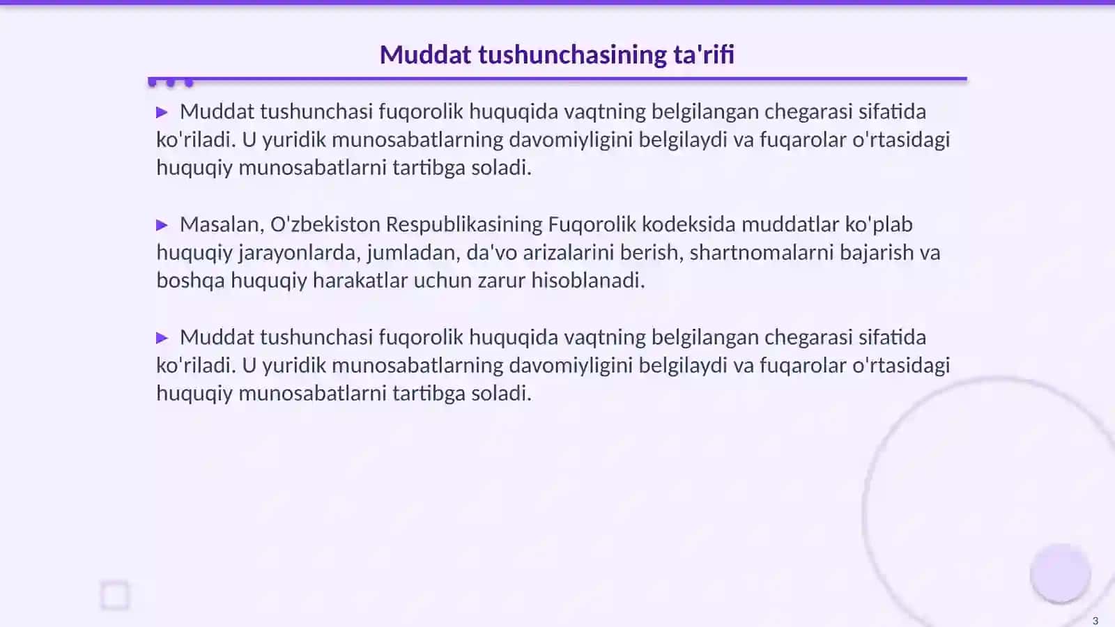Fuqorolik huquqidida muddat tushunchasi va yuridik ahamiyati 3