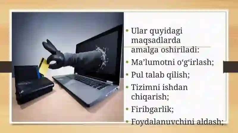 Kiberhujum turlari va ulardan muhofazalanish 3