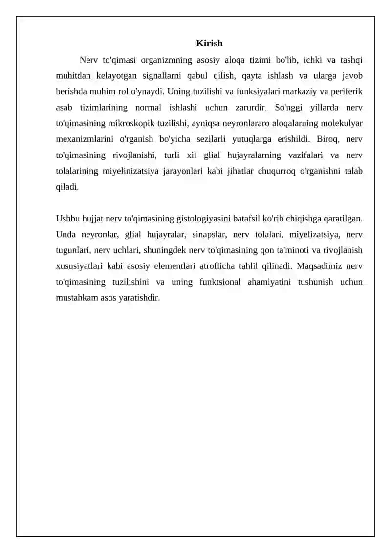 Nerv toʻqimasi gistologiyasi 3