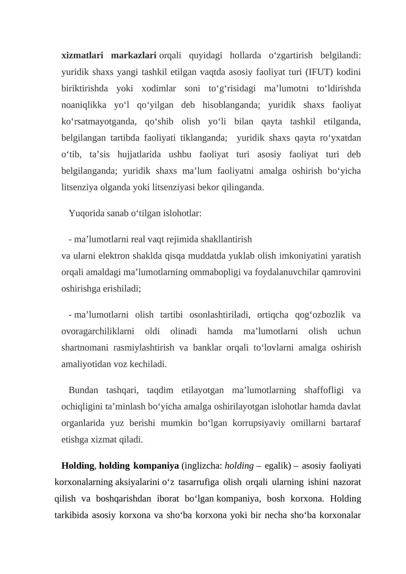 O’zbekiston qo’shmakorxonalarining hozirgi holati va rivojlanishi 3