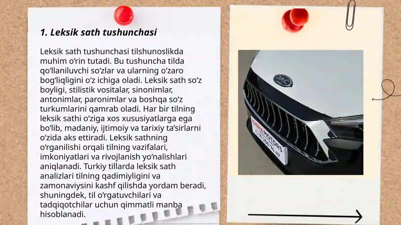 Leksik sathning boshqa sathlar bilan aloqadorligi 3