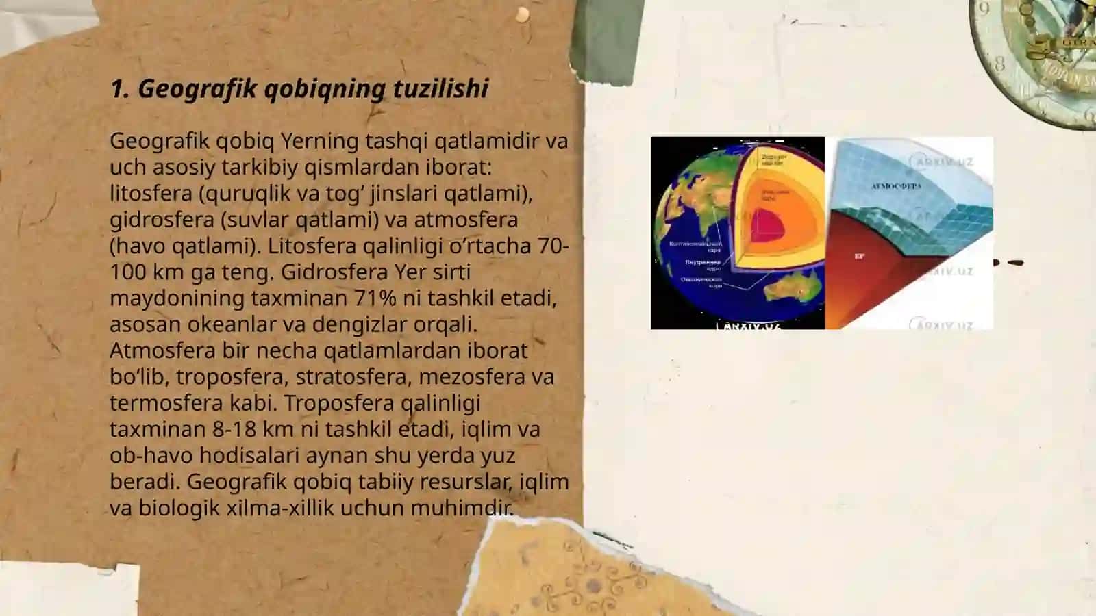 Geografik qobiqning bor butunligi 3