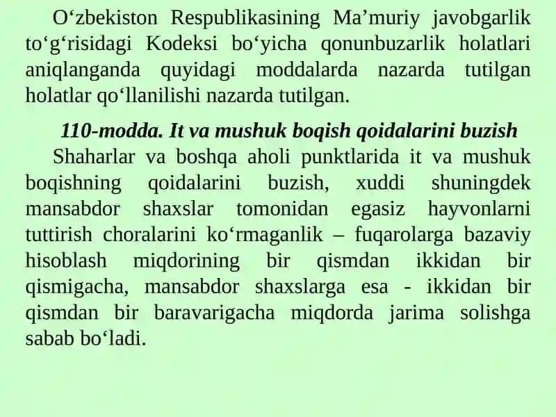 Veterinariya sohasidagi qonun buzilishlari 3