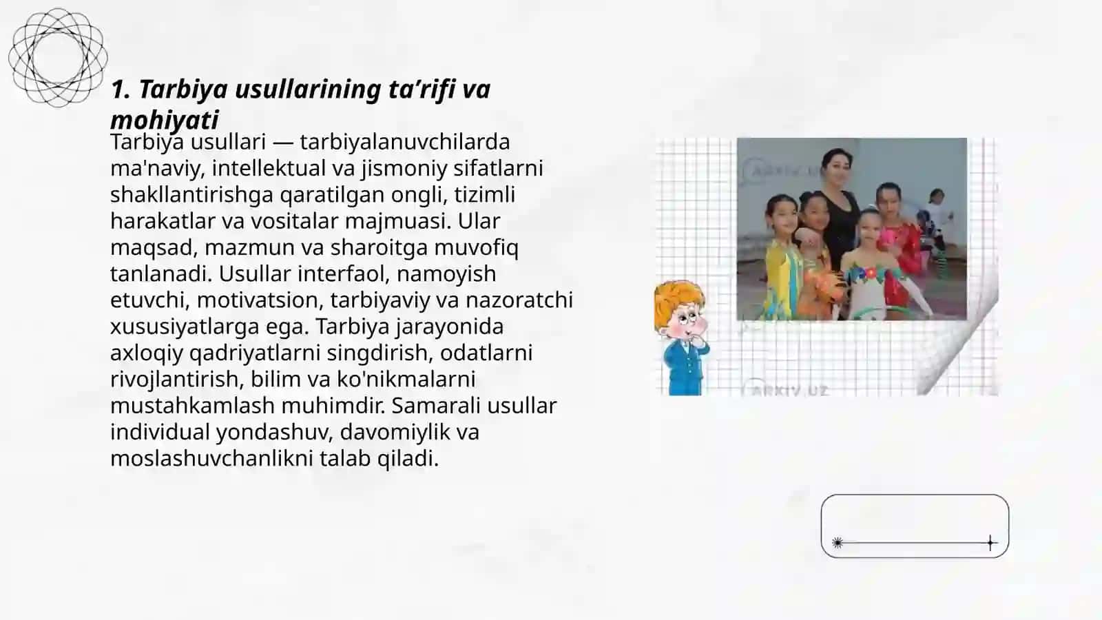 Tarbiya usullari haqida tushuncha 3