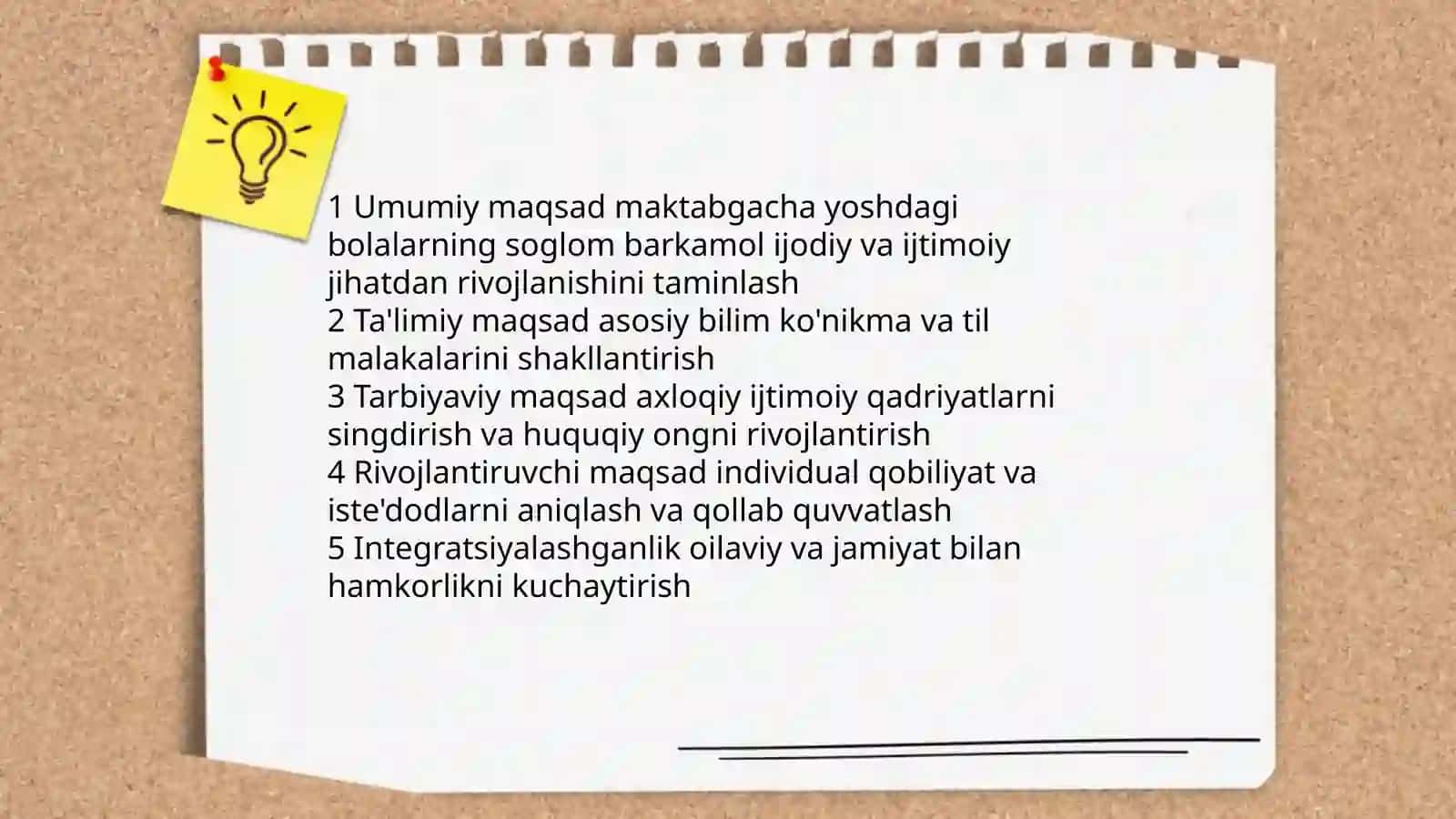 Maktabgacha ta'lim tizimida davlat talim standartining maqsadi va vazifalari 3