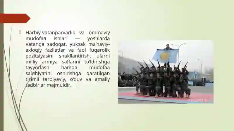 Harbiy-vatanparvarlik va ommaviy mudofa ishlari rejalarini amalga oshirishdagi rejalari 3