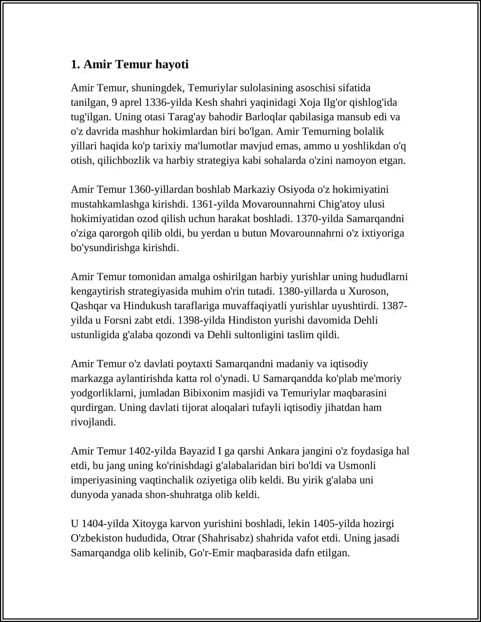 AMIR-TEMUR BUYUK DAVLAT ARBOBI 3