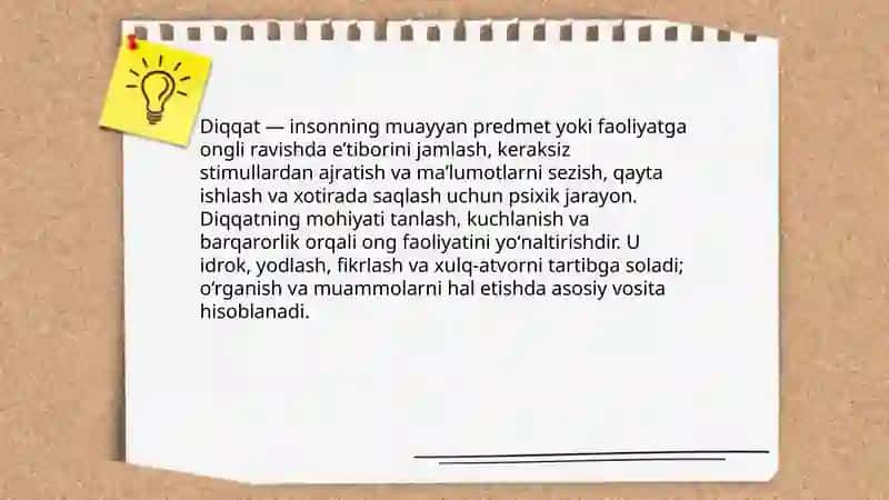 Diqqatning asosiy xususiyatlari 3
