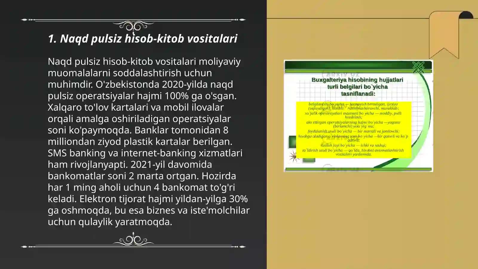Naqd pulsiz hisob-kitob operatsiyalari 3