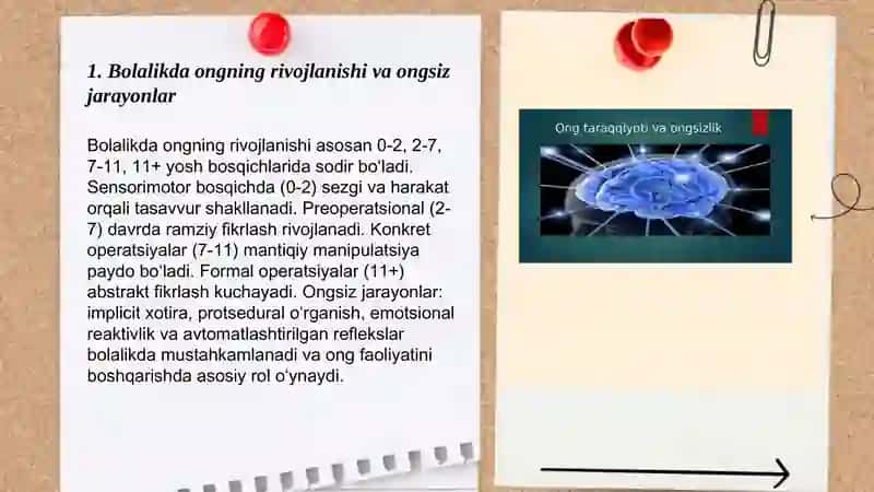 Ong taraqqiyoti va ongsizlik 3