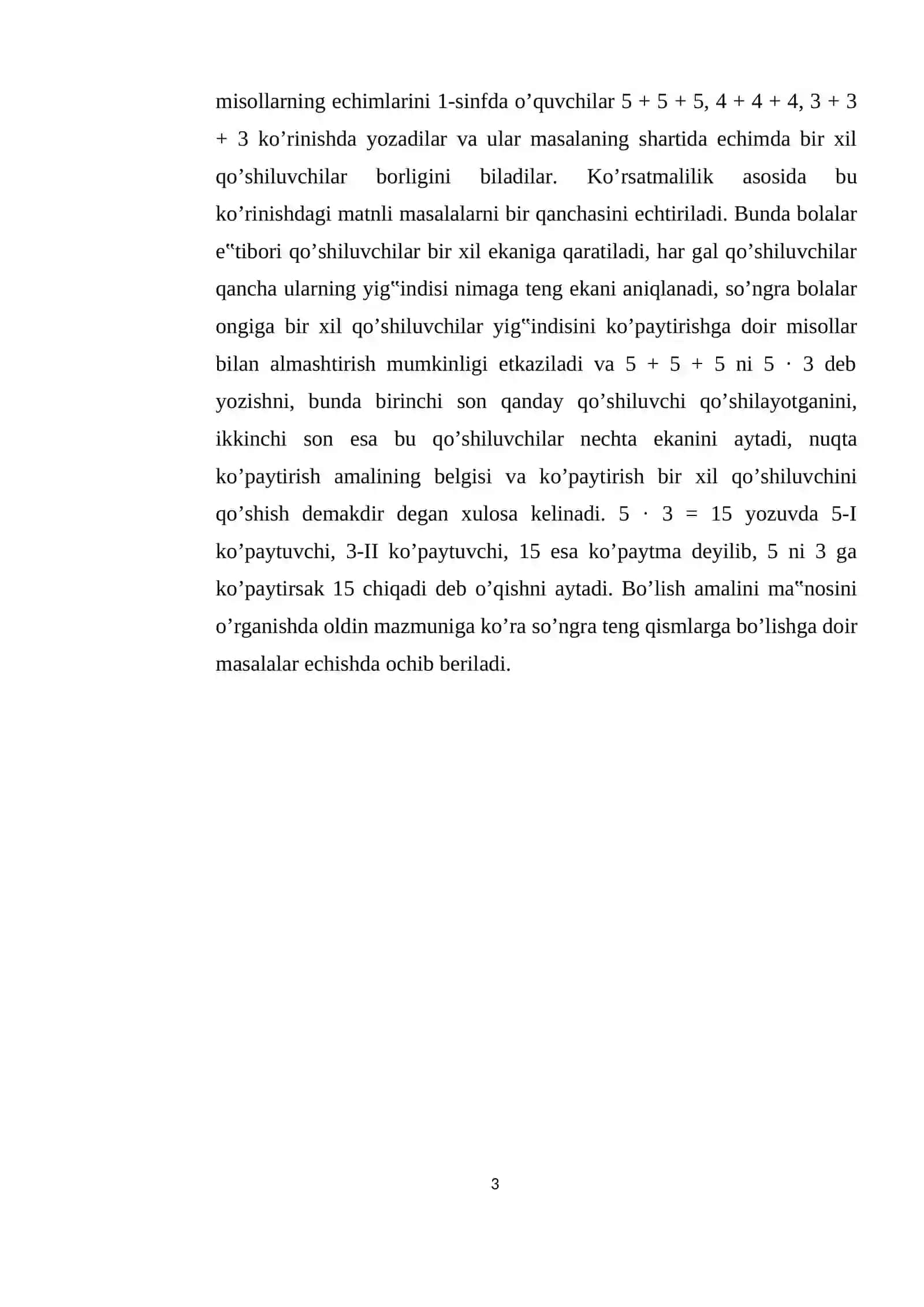Jadval Ichida Ko’paytirish va Bo’lish Amallarini O’rgatish Metodikasi 3