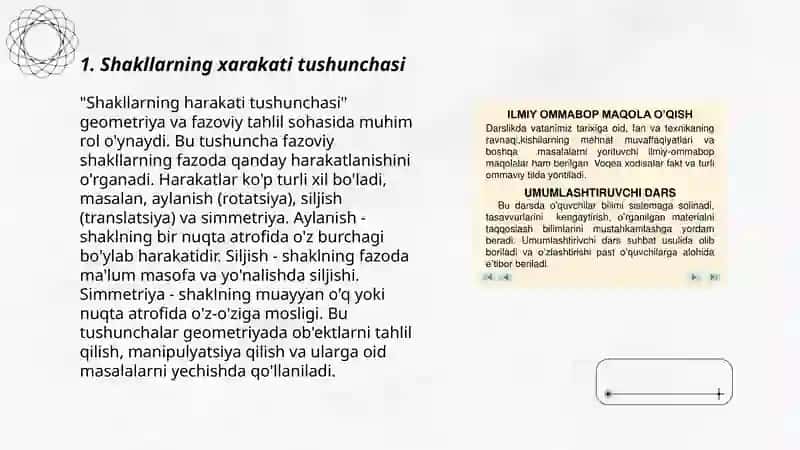 Shakllarning xarakati umumiy xossalari 3