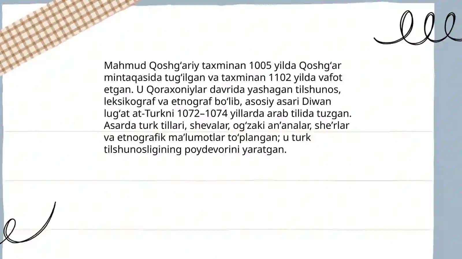 Mahmud Qoshg'ariy -tilshunos olim 3