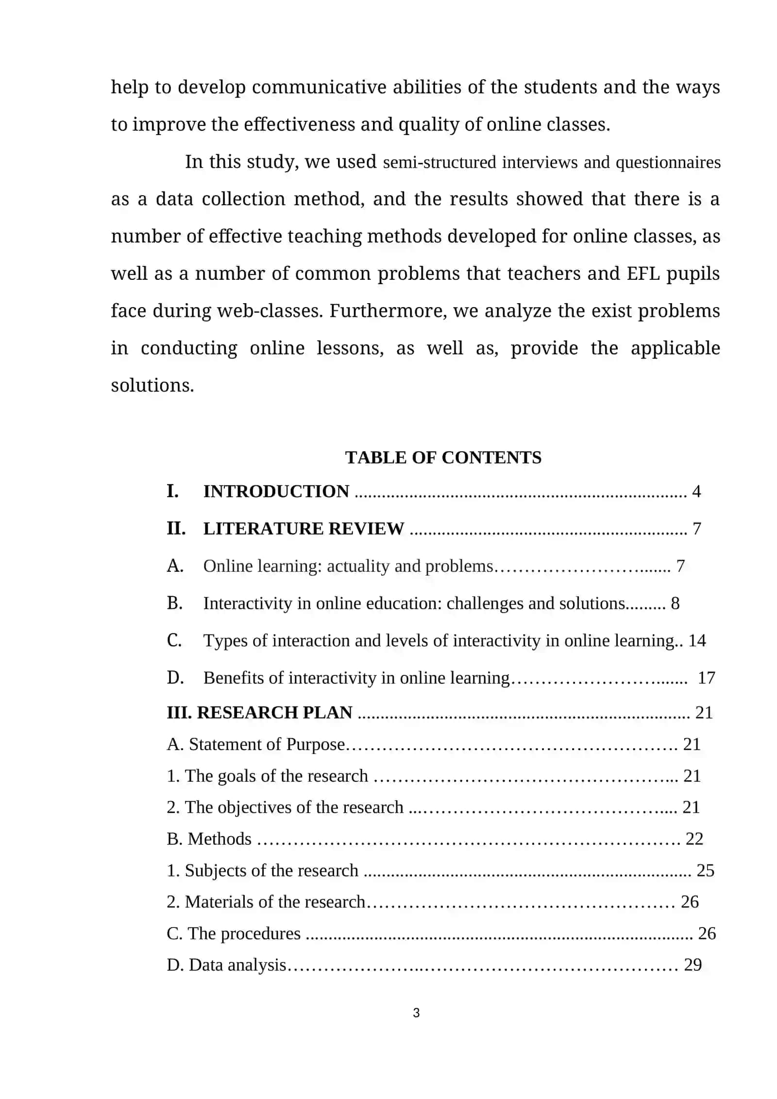 IMPORTANCE OF INTERACTIVITY IN ONLINE LEARNING 3