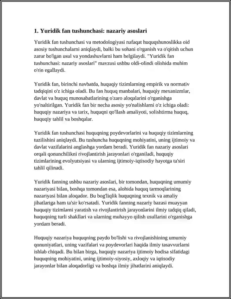Yuridik fan tushunchasi va metodologiyasi 3