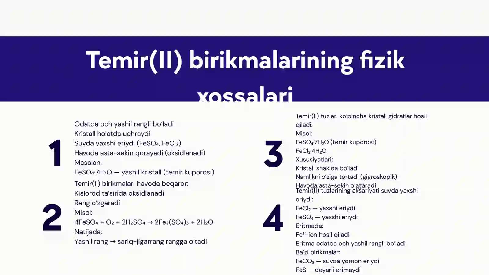 TEMIR(II) KOMPLEKS BIRIKMALARI VA ULARNING XOSSALARI 3