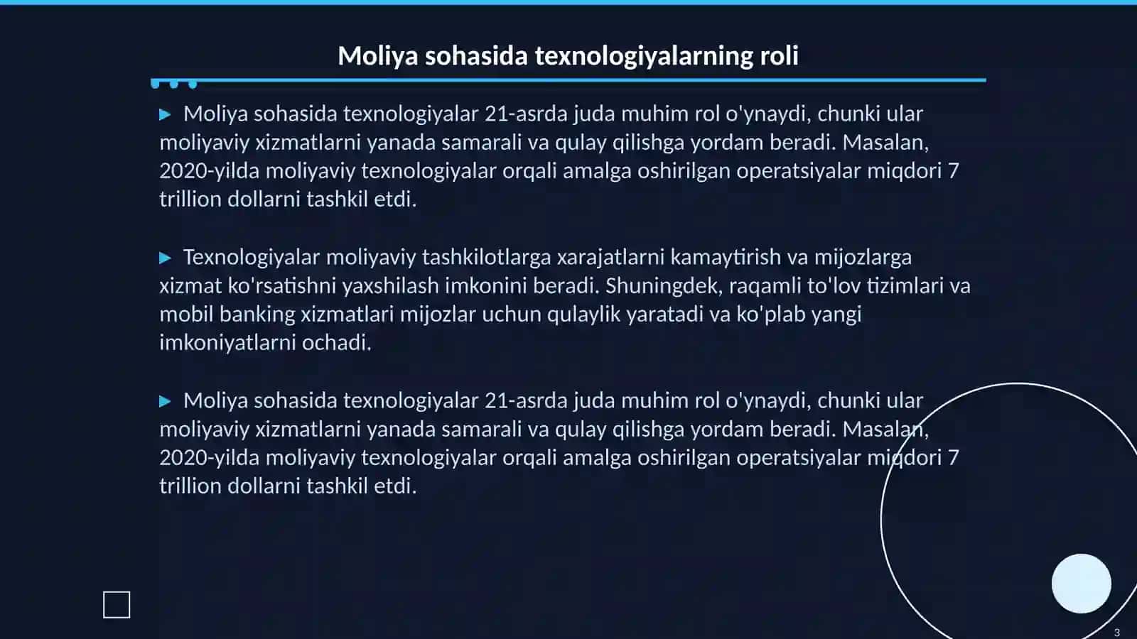 MOLIYAVIY TASHKILOTLARDA MOLIYAVIY TEXNOLOGIYALAR XUSUSIYATLARI VA ULARNI JORIY ETISH 3