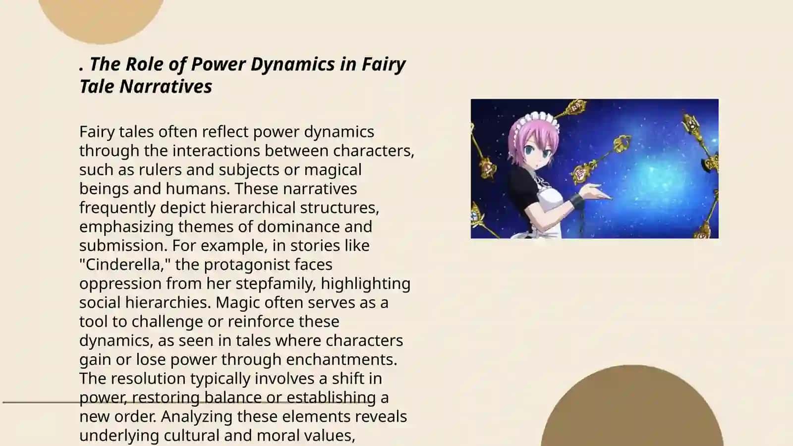 Plan: The Role of Power Dynamics in Fairy Tale Narratives 3