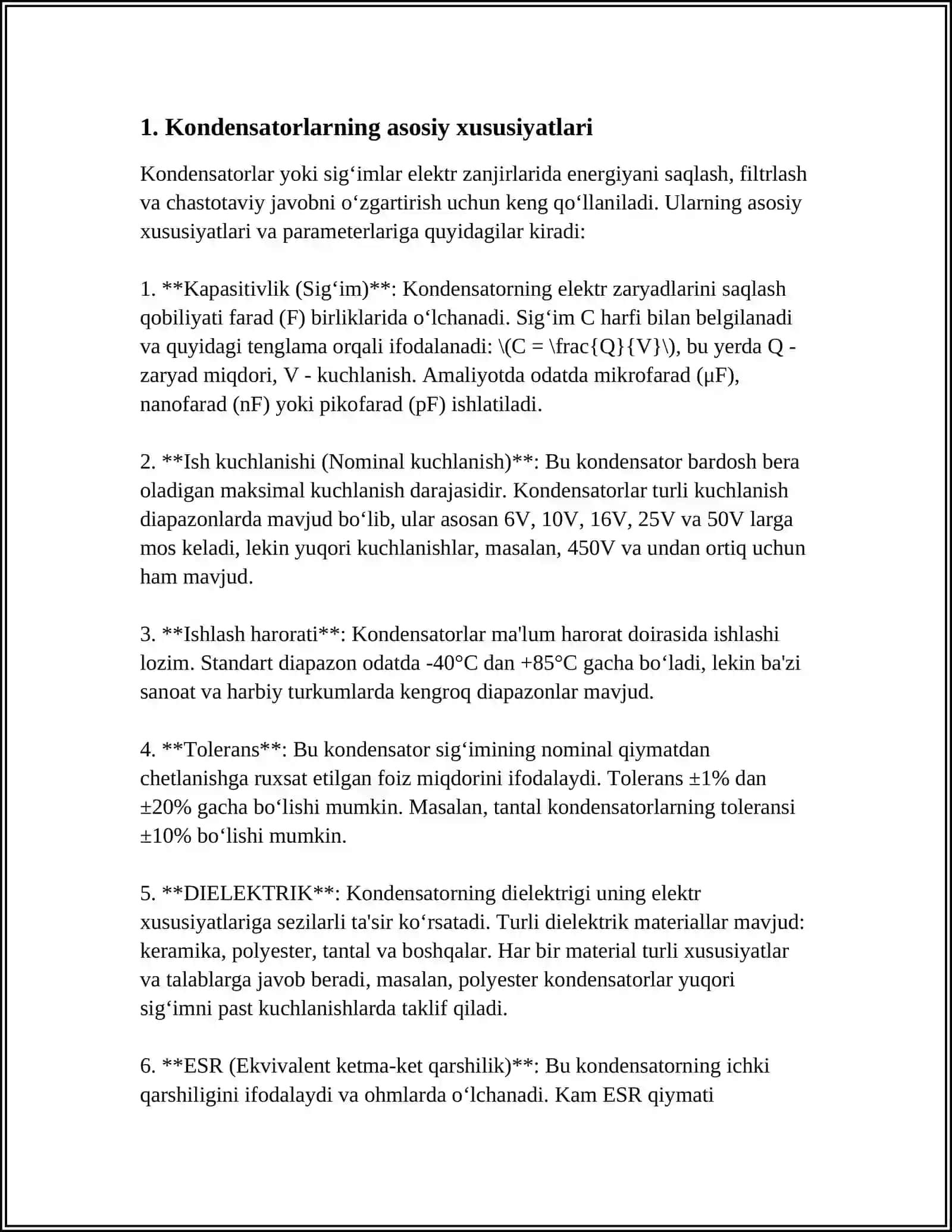 ASOSIY XOTIRA ELEMENTLARI SIFATIDA KONDENSATOR VA INDUKTIVLIK G`ALTAKLARNING XUSUSIYATLARI 3