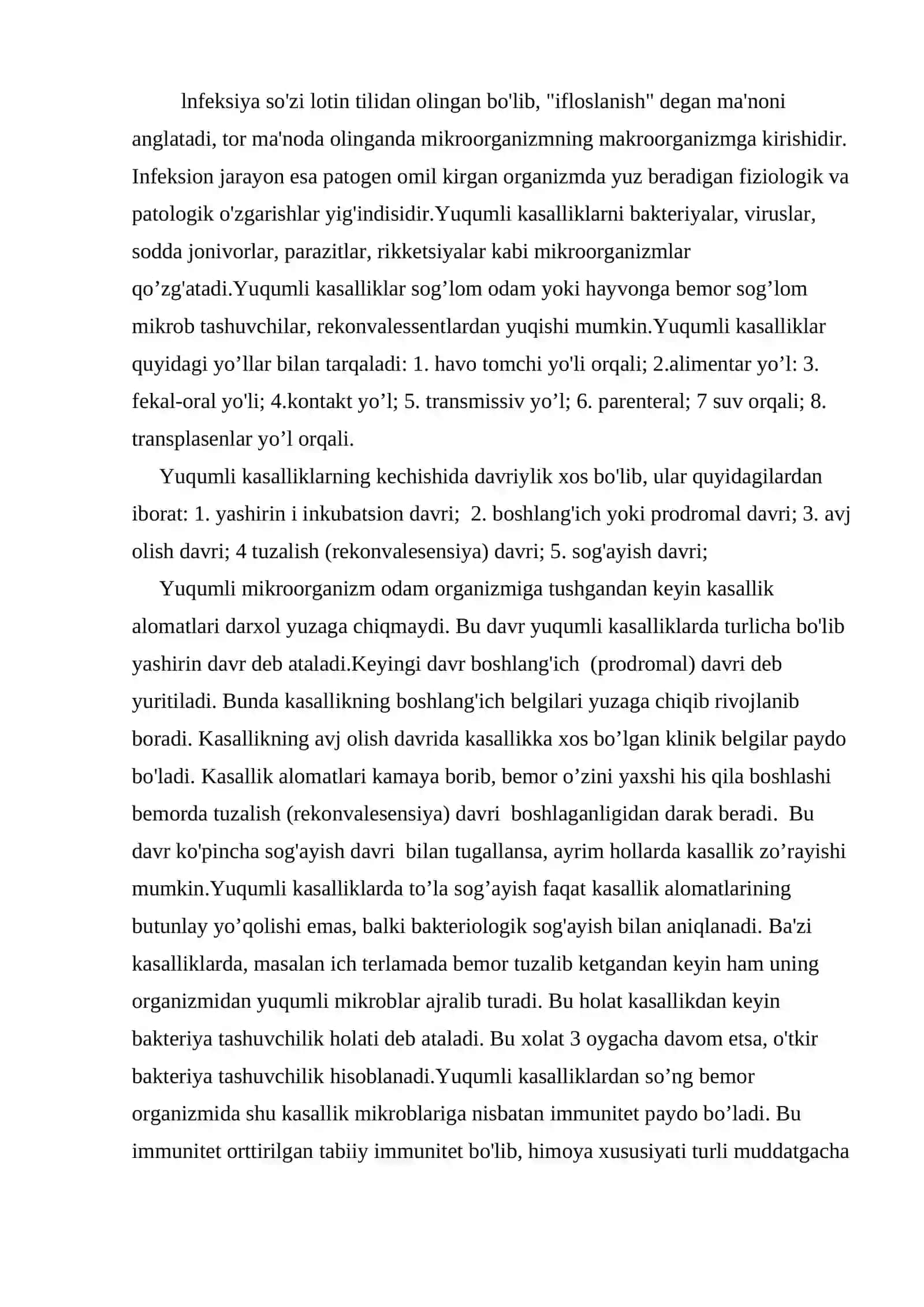 Epidemiologiya asoslari. Immunitet 3