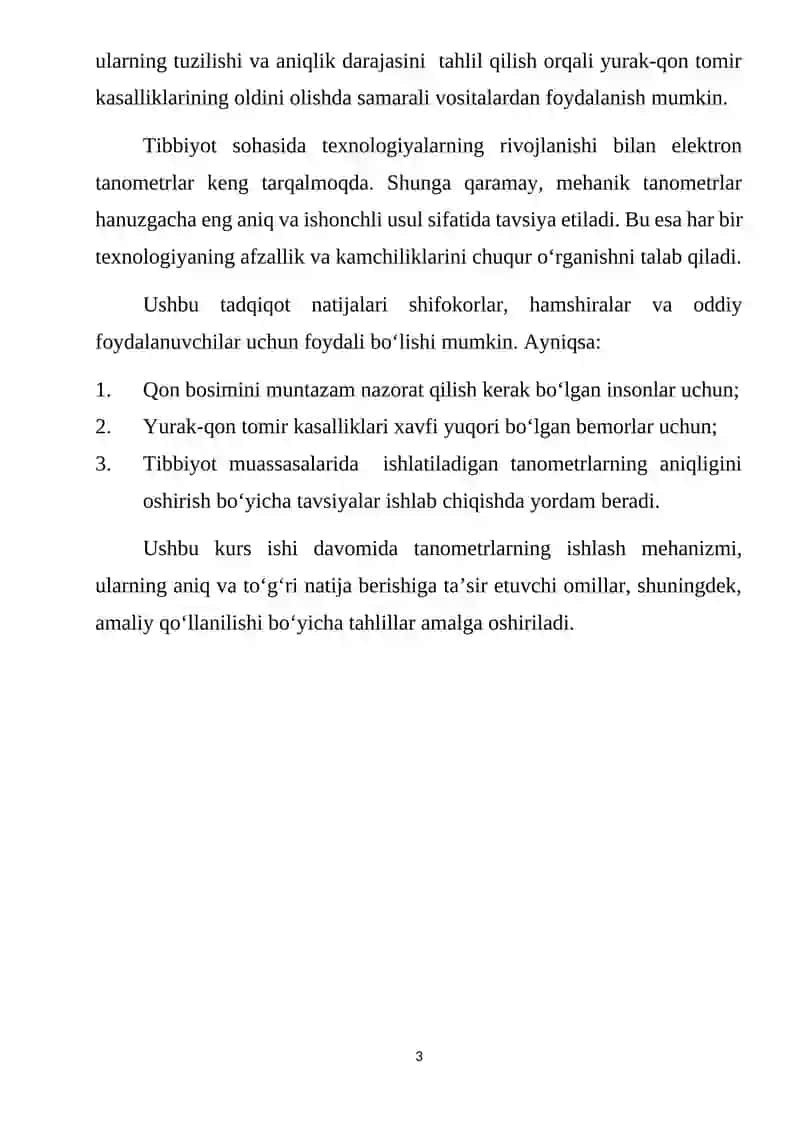 Tanometrning ishlash pirinsipi bilan tanishish. 3