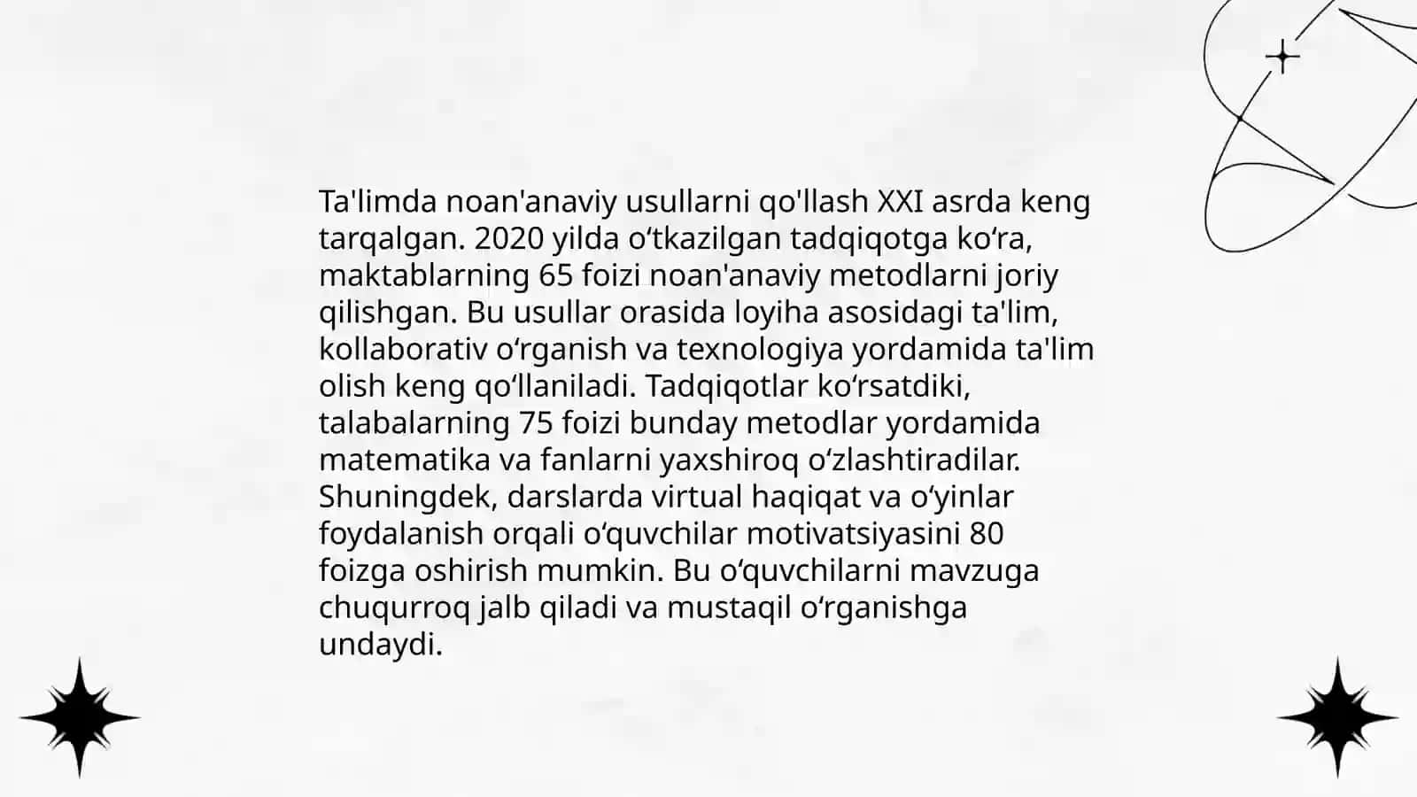 Ta'limni tashkil etishning noananaviy shakllari 3