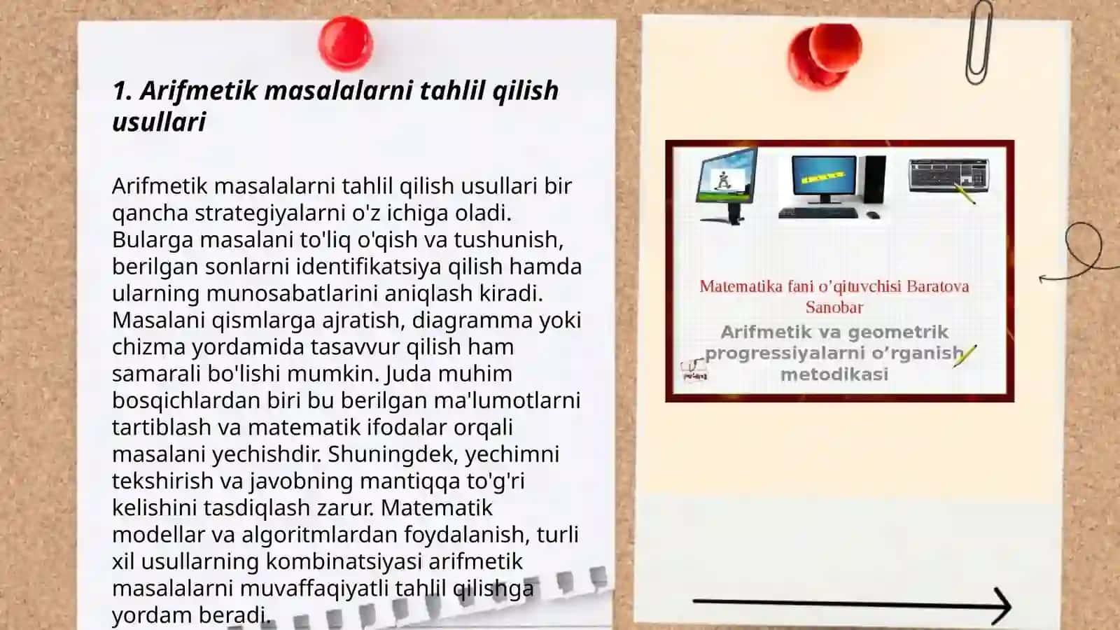 Arifmetik masalalarni yachishga oʻrgatish metodikasi 3
